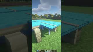 Minecraft PING PONG TABLE tutorial!#minecraft #buildhacks #minecraftbuilding #shorts #minecrafbuilds