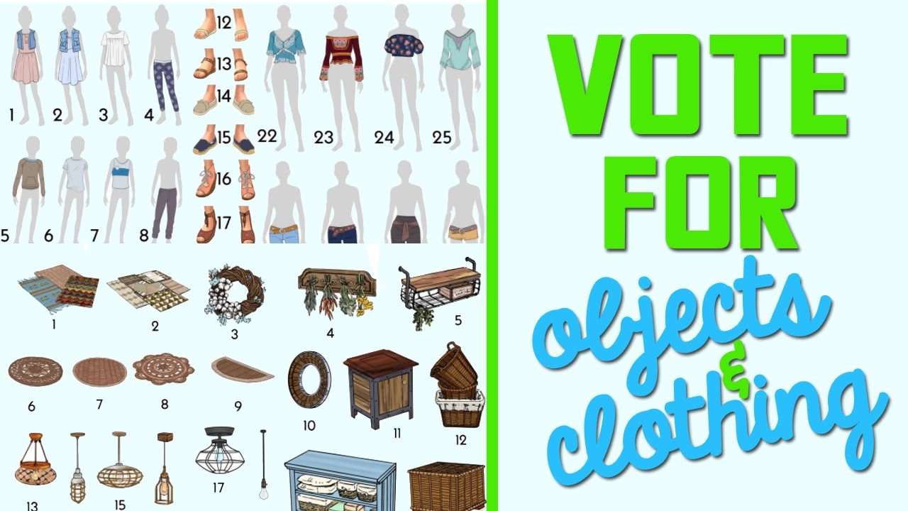 OBJECTS & CLOTHING VOTE THE SIMS 4 ECO LIVING YouTube