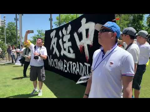 全球反「送中」 洛杉磯聲援香港大遊行