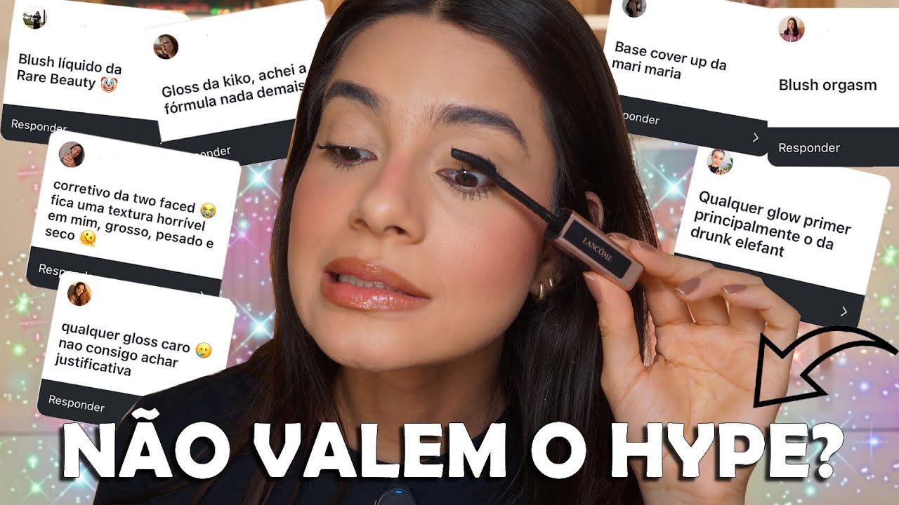 USEI APENAS MAQUIAGENS que VOCÊS NÃO GOSTAM!! 😭❌