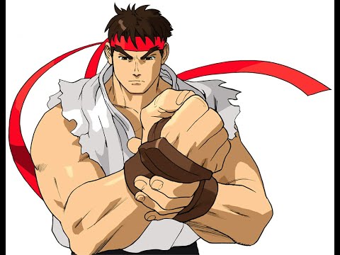 Ryu Official Portrait Art from Street Fighter Alpha 3