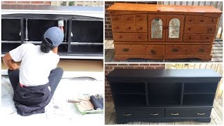 DIY |  Entertainment Center (Furniture Makeover)