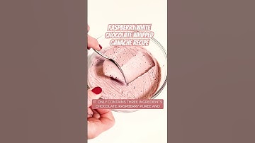 Raspberry White Choc Ganache Recipe #ganache #cake #recipe