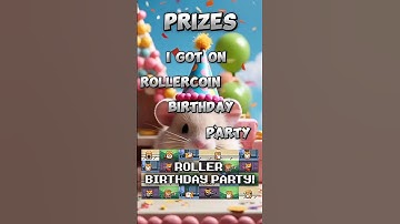 ROLLERCOIN BIRTHDAY 🎂🎂 PARTY 🥳🎉 EVENT FREE PRIZE I GOT IN THE EVENT #rollercoin #crypto