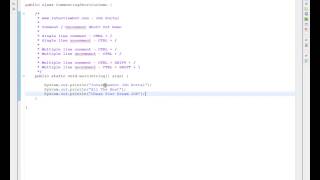 ECLIPSE COMMENT UNCOMMENT SHORT CUT KEYS DEMO
