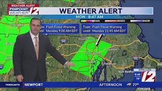 WPRI 12 Weather Forecast for 8/3/26:  Flash Flood Warning