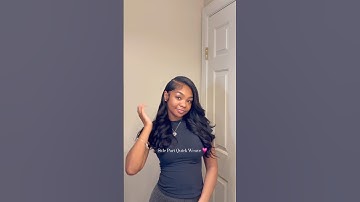 Side Part Quickweave 🎀 #quickweave #sideparthairstyle #hairtutorial #hairstyles