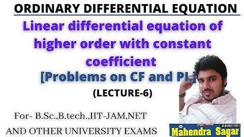 B.sc part-2 || problem on C.F and P.I || by #mahendra Sagar || #Siom mathematics classes patna ||