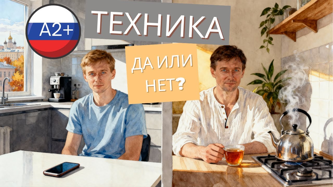 Technology — Yes or No? | Russian Story with a song 🎵 for Learners (A2 - B1)