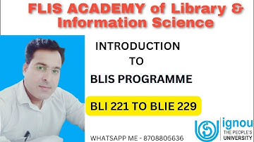 Introduction to Ignou Bachelor of Library and Information Sciences (BLIS)