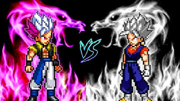 Gogeta Ultra Ego Instinct OP VS Vegito OP (all form) in Jump Force #mugen