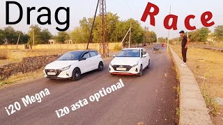 DRAG RACE ? i20 magna vs i20 asta o ➡️  Same engine but Modified magna ?