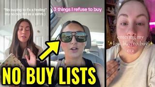 People Are Continuing Their NO BUY LISTS to Save Money in 2026
