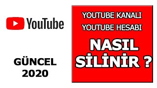 YOUTUBE KANALI NASIL SİLİNİR [GÜNCEL 2020] YOUTUBE İÇERİĞİNİ SİLME