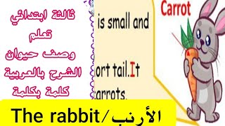 تعلم وصف حيوان/ description pet/ English3rd year،تعبير بالإنجليزية  تحضيرا لاختبار الثالثة ابتدائي