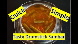 Nuggekai Sambar | Drumstick sambar | Nuggekayi Sambar | Nuggekai Recipe