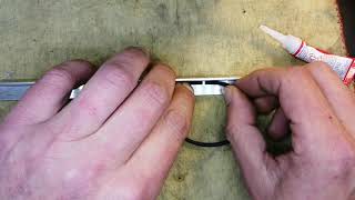 How to glue an O-ring