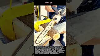 DIY Chainsaw Jig for Precision Log Cutting #worker #process #woodworking #chainsaw #DIY