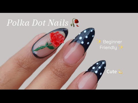 You're Going To Love These Polka Dot Nails! 🌹 Cocoon Method x Gel X Nails (Beginner Friendly)