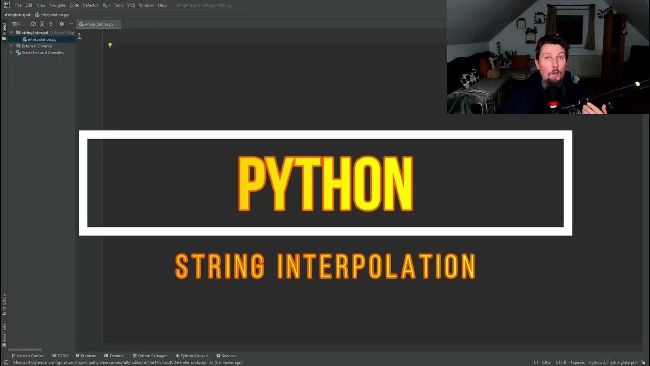 Python - String Interpolation - YouTube