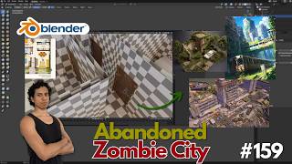 (Day 159) Blender 3D: Abandoned Zombie City - The Room Doors are completed screenshot 5