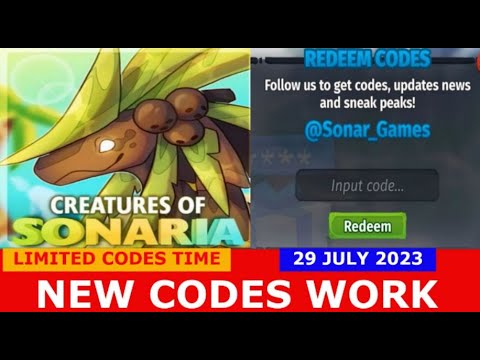 NEW CODES* [SUMMER EVENT!] Creatures of Sonaria ROBLOX