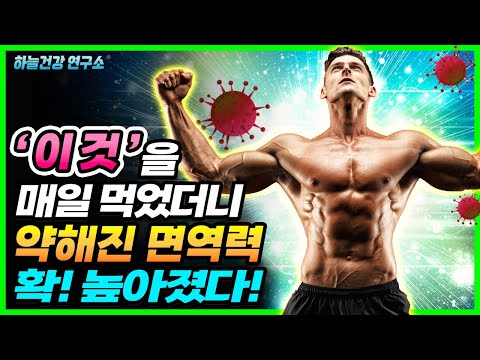 이 음식 매일 먹으면 떨어진 면역력 확! 높아집니다! 면역력 높이는 음식