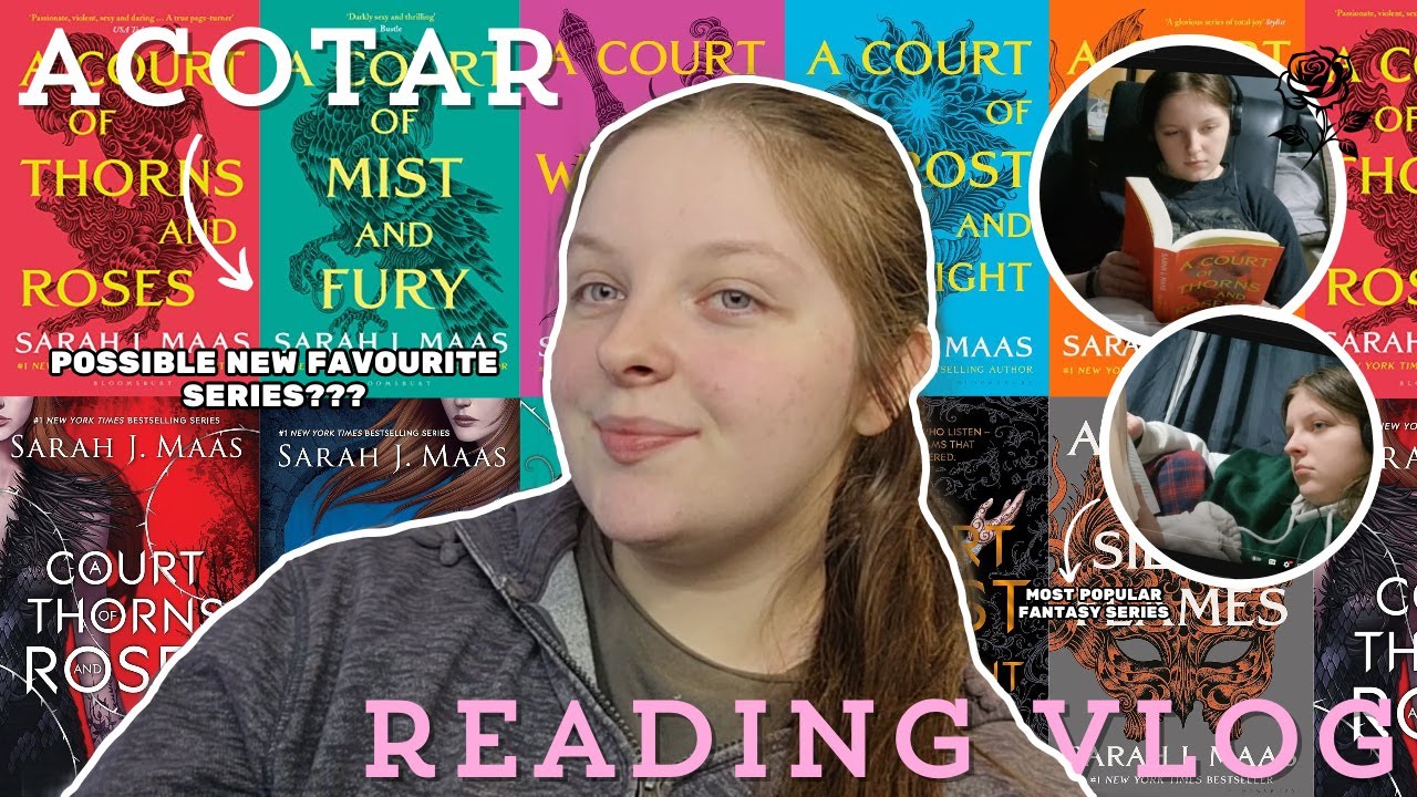 I read the entire 'ACOTAR' series 🗡🏹 reading vlog *spoiler
