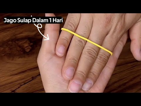 Trik Sulap Karet Berpindah Tangan || Sehari Jago Sulap