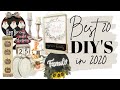 BEST 20 DIYS IN 2020 | DIYS FROM EVERY SEASON | FARMHOUSE DECOR DIYS | DOLLAR TREE DIYS