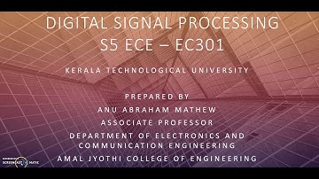KTU DSP S5 ECE - MODULE 2 - VIDEO 2