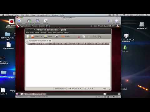 How to fix metasploit in backtrack 5 r2