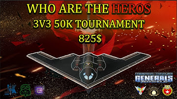 $825 3v3 50k Tournament | Showmatch on new map - Team LK vs Team OxyGeN and Livedraw | C&C Zero Hour