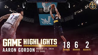 Aaron Gordon Full Game Highlights vs. Phoenix Suns 🎥