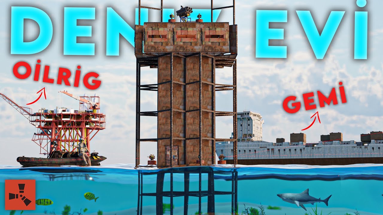 DENİZİN ÜSTÜNE KRALLIK KURUP 24 SAAT İÇİNDE YAŞAMAK I Rust Türkçe
