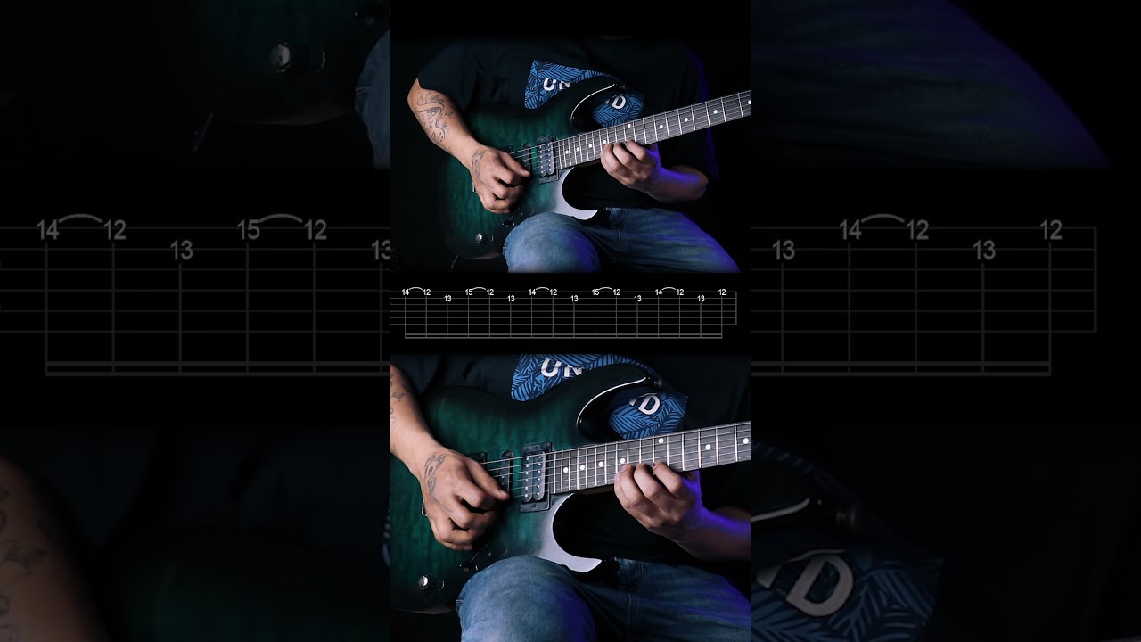 Repetitive Rock Lick #10 (With TABS!) 🎸Shred Guitar Lesson #guitar #guitartutorial