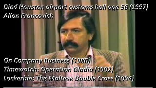 Allan Francovich interview, making a movie about the CIA, Alternative Views #167 (1982)
