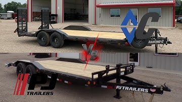 PJ Trailers VS Diamond C Trailers Comparison! B6 VS LPX
