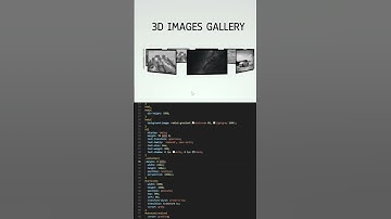 How to Create a 3D Image Carousel in HTML ✨ | Web Development #Shorts