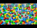 Marble Run ASMR Rollercoaster Chaos of Blocks Balanced by Visual Calm Escape