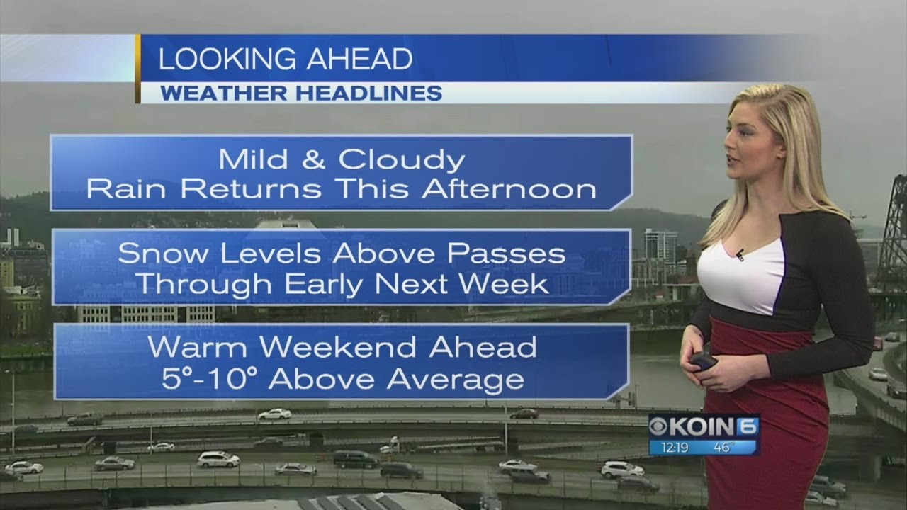 Noon Thursday Forecast KOIN 6 News February 1, 2018 - YouTube