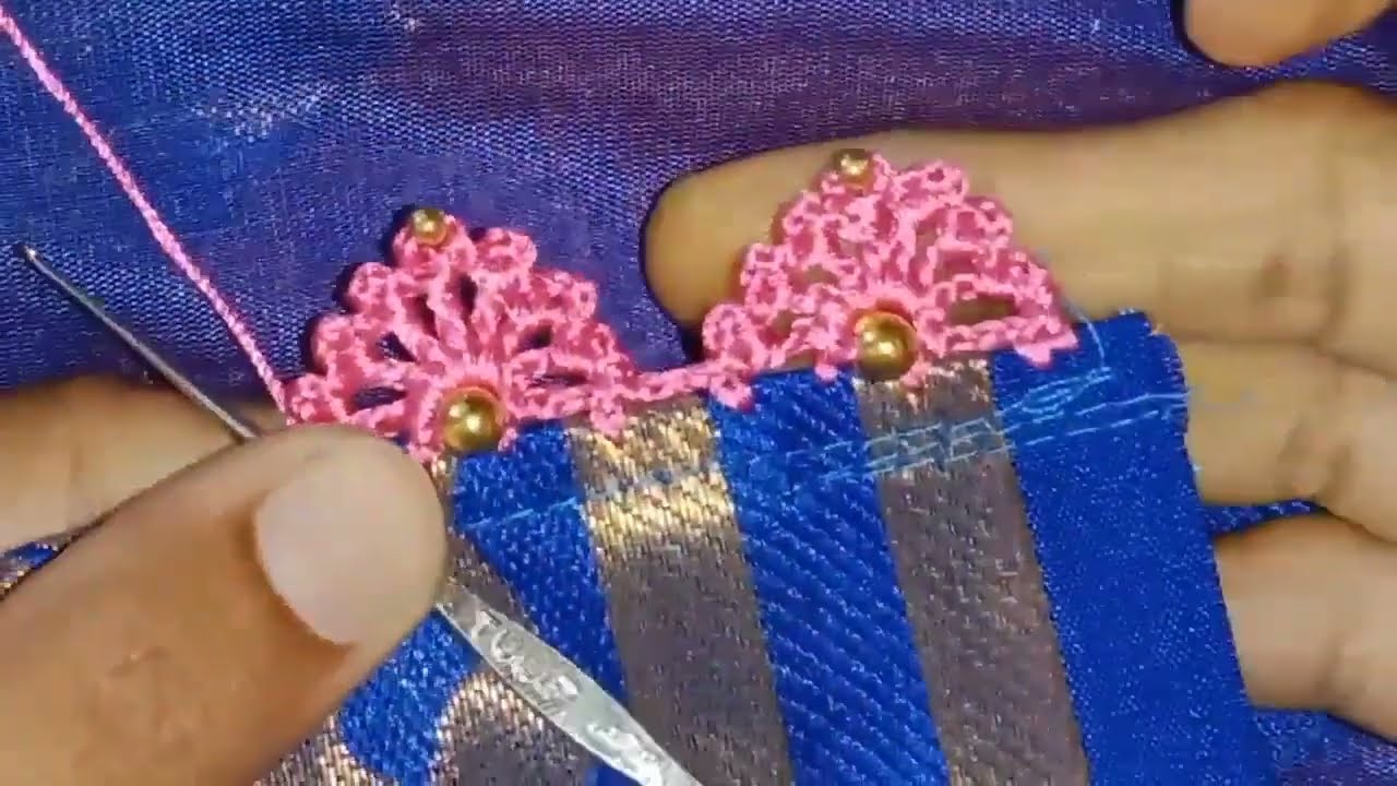 very easy and simple ಸೀರೆ ಕುಚ್ಚು/for beginners#kroshakuchu #sareekuchh #new #jhanvithacreations