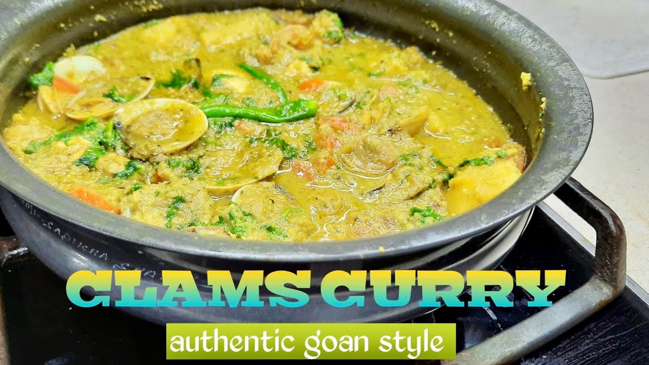 Clams curry Clams curry goan style tisriyanche sukhe tisri masala