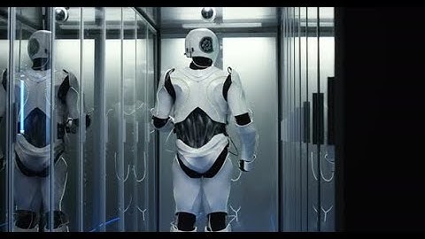 Android Robot Working in Data Center | Stock Footage - Videohive