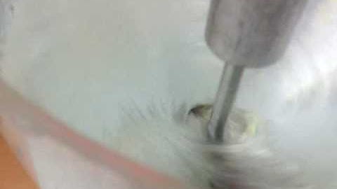 Observation of flow using flat paddle without baffles