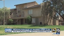 Prostitution bust at Phoenix strip club 