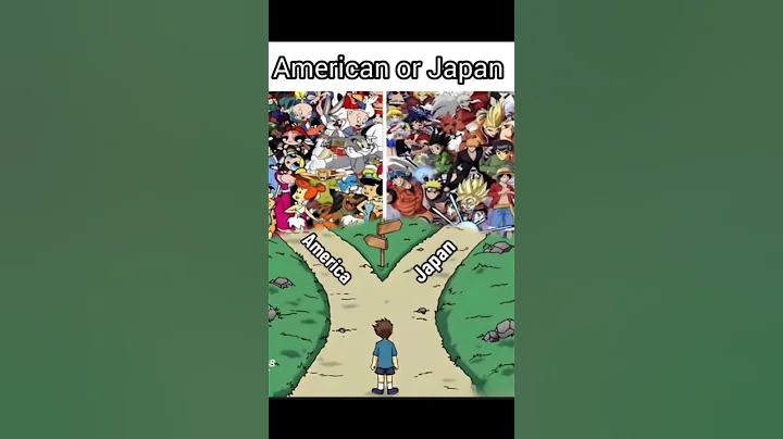 🎥 "American Cartoons vs. Japanese Anime – Which Side Are You On?" 🇺🇸🇯🇵 #anime #cartoon #fyp #manga