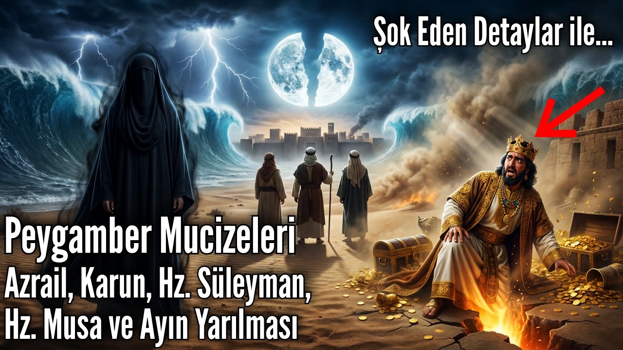 Peygamber Mucizeleri: Azrail, Karun, Hz. Süleyman, Hz. Musa ve Ayın Yarılması