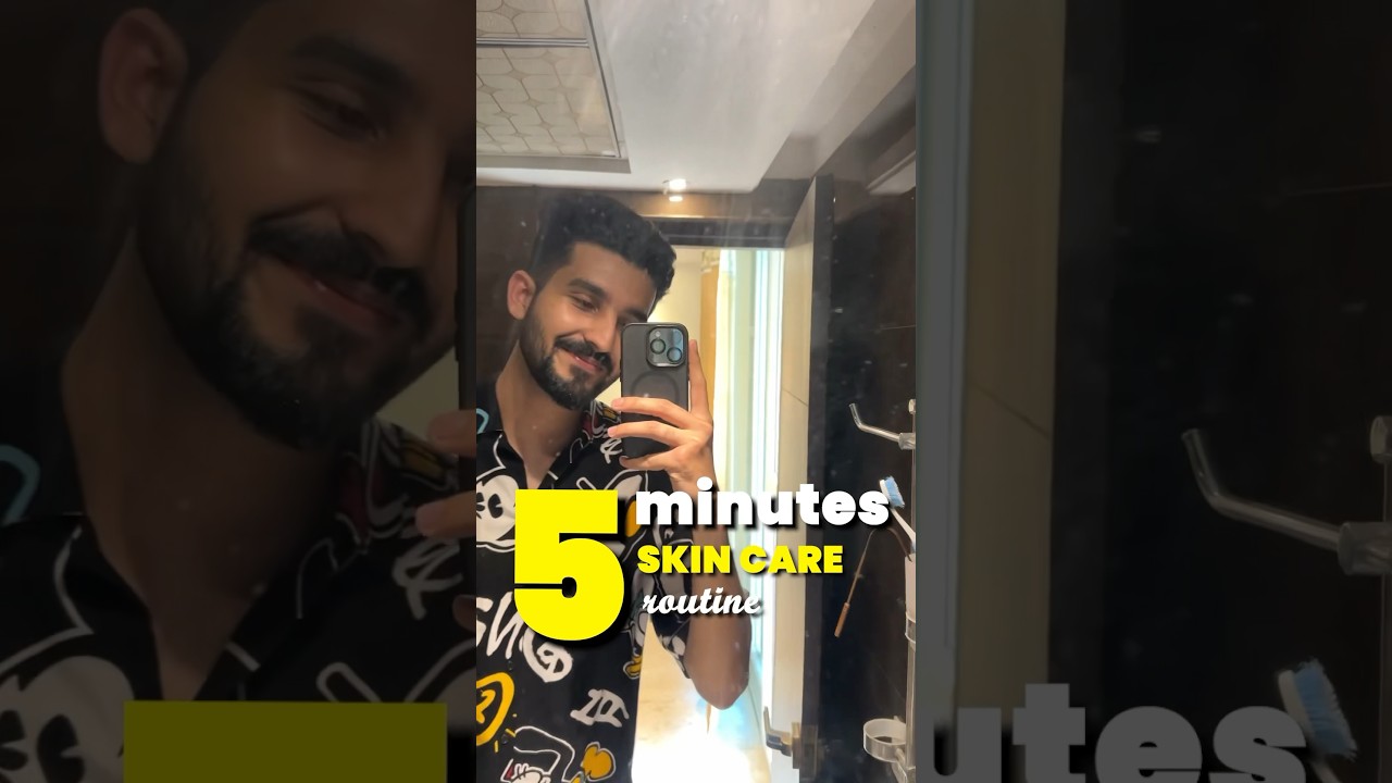 5 MINUTES SKIN CARE FOR MEN! #shorts #skincare