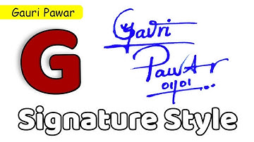 ✅ Gauri Pawar Name Signature Request done